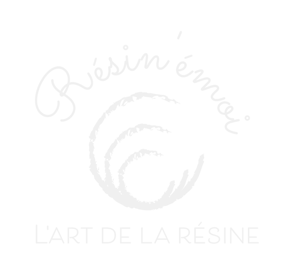 logo de Résin'émoi l'art de la résine à la française