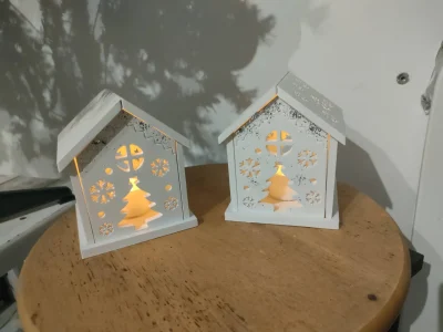 création de chalets de Noël en résine minérale