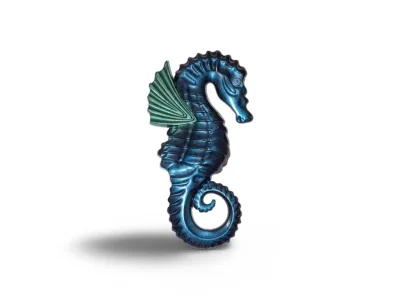 Hippocampe en résine époxy