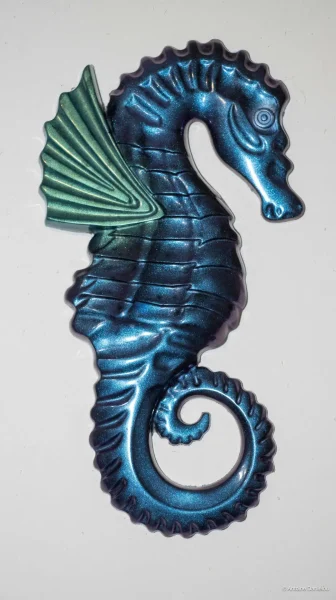 Hippocampe en résine époxy